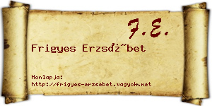 Frigyes Erzsébet névjegykártya